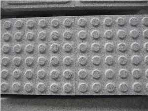 G603 Granite China Silver White Star White Sesame White Bianco Crystal Grantie Flamed Sandblast Tactile Pedestrian Paver Blind Road Paver,Blind Paving Stone