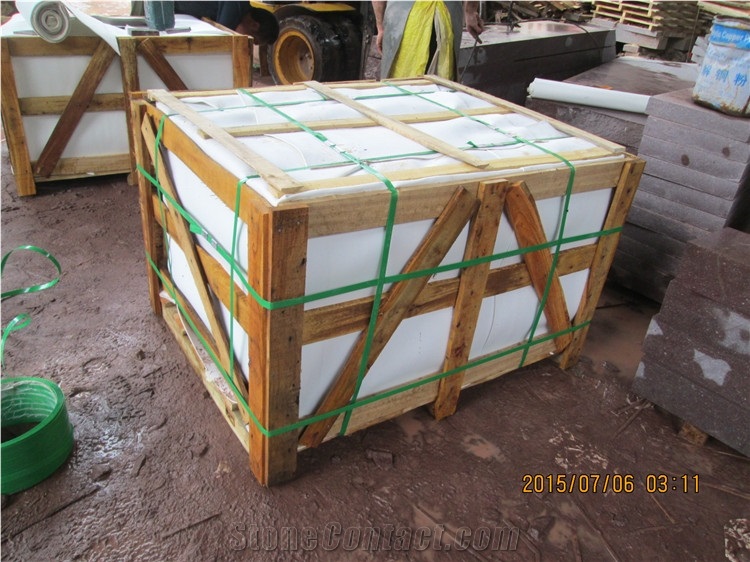 G666 Granite Kerbstone, Chinese Red Granite Flamed Curbstone, Red Granite Road Stone, Side Stone