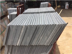 Hainan Black Basalt Swimming Pool Coping / Honed Basalt Swimming Pool Borders / Rebated Copers / Bullnose / Square Edge