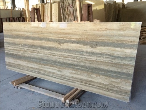 Italy Siver Grey Travertine, Silver Travertine,Travertino Toscana Silver,Siena Argentato, Italy Polished Silver Travertine Slabs for Wall & Floor Cover