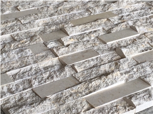 On Sale White Marble Cultured Stone, Wall Cladding, Stacked Stone Veneer Clearance, Manufactured Stone Veneer