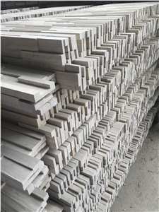 White Wooden Marble Cultured Stone,Ledgestone, China Serpeggiante Marble,Chinese Silver Palissandro Cladding