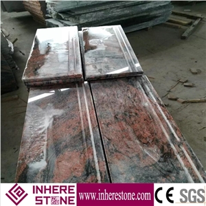 China Hotsale Multi-Color Red Grey Granite Polished Stair Step
