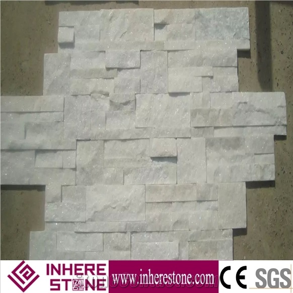 China White Quartzite Cultured Stone for Wall Cladding