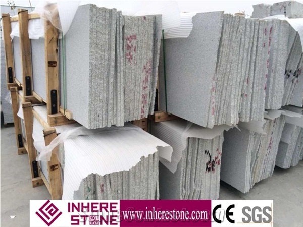 Factory Sale Polish G603 Bianco Crystal Granite Slabs & Tiles, China Grey Granite,Gamma White,Ice Cristall for Project