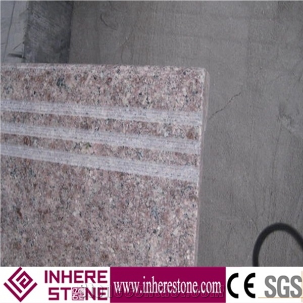 G611 Pink Granite Polished Stair, G611 China Pink Granite Step