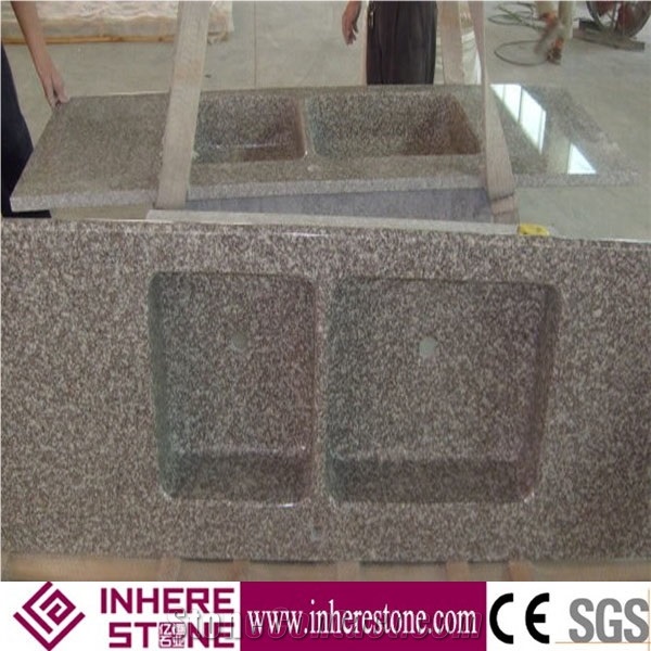 G664 Granite Countertop G664 Vanity Tops,Purple Pearl,China Ruby Red,Sunset Pink,Tea Brown,Vibrant Rose,Violet Granite Custom Vanity Tops