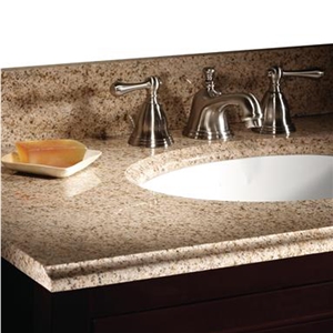 G682 Standard Vanity Top, G682 Yellow Granite Vanity Top