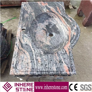 Good Price China Multi Color Red Granite for Sale, Bathroom Vanity Top