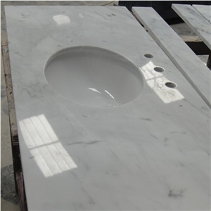 Hot Sale Bianco Carrara C White Marble Top,Vanity Top, Beatifull Carrara White