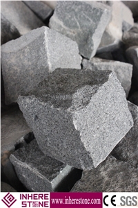 Hotsale G654,Nero Impala China,G3554,Dark Grey,Flake Grey,Impala China Cube Stone,Granite Cube 10x10x10,Split Sureface Cobble Sotne