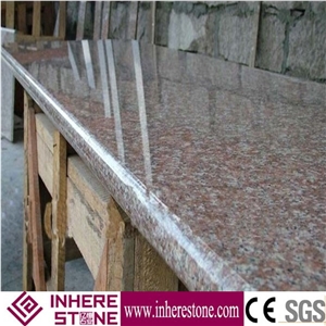 Polished G687 Granite Peach Red ,Tao Ha Hong,Tao Hua Hong,Taohua Hong,Taohua Red Granite Kitchen Countertop