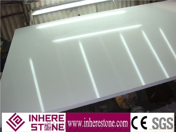 Pure White Quartz Stone Slab/Quartz Stone Slab/Engineered Stone Slab/Artificial Stone/Solid Surface Top/Silestone