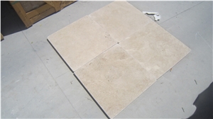 beige Travertine 3cm Pattern Tumbled tiles & slabs, floor covering tiles, walling tiles 