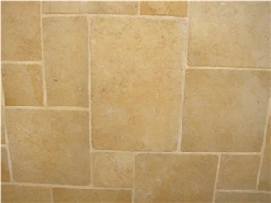 Jerusalem Gold Limestone Tiles & Slabs, Yellow Polished Limestone Floor Covering Tiles, Walling Tiles