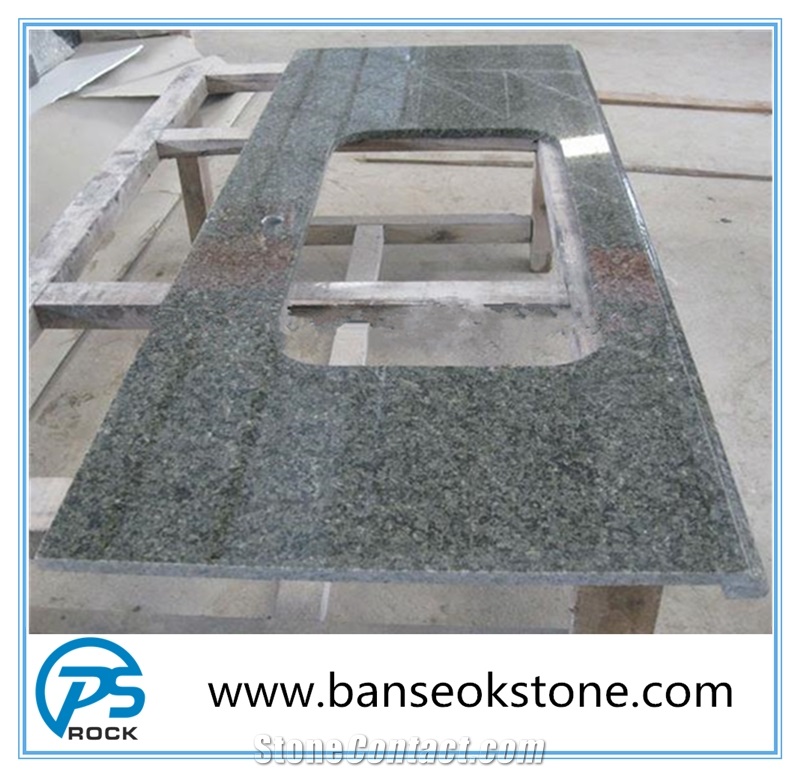 Polished Chengde Green Granite Countertops for Kitchen
