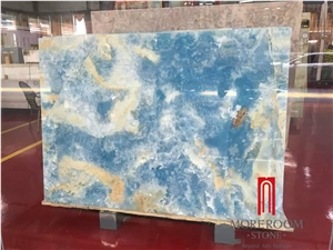Antofagasta Azul Onyx Blue Onxy Slabs and Tiles Polished