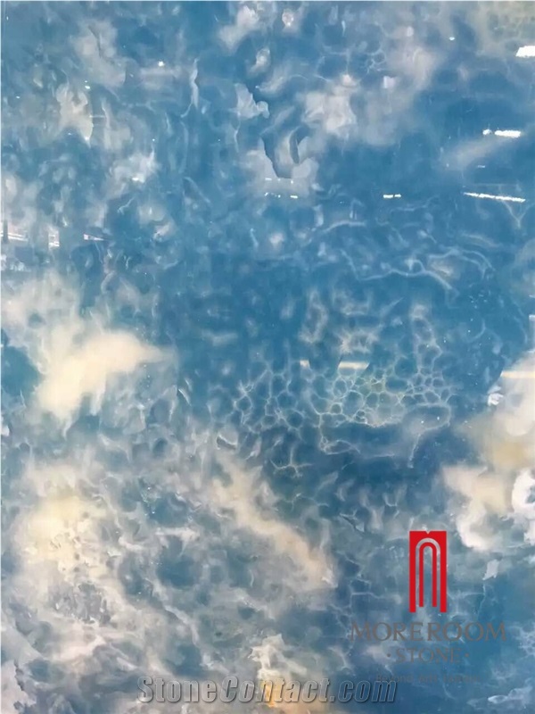 Antofagasta Azul Onyx Blue Onxy Slabs and Tiles Polished