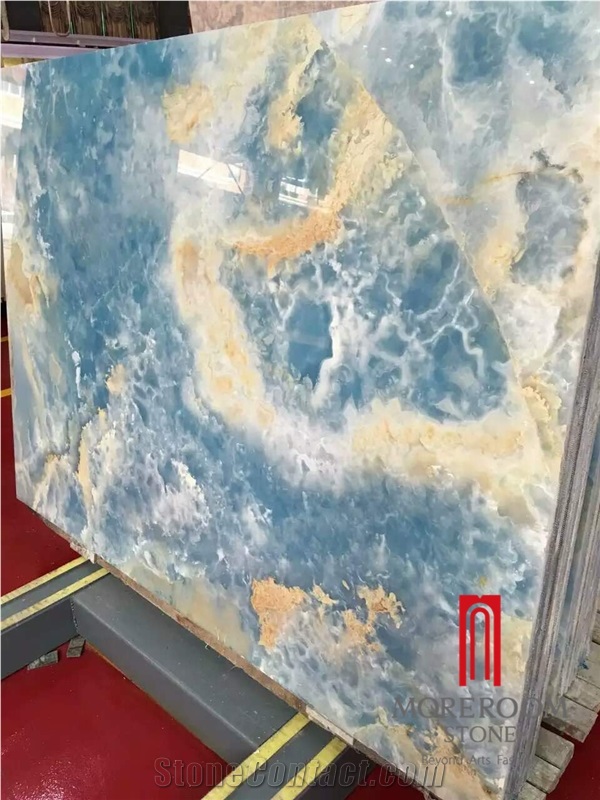 Antofagasta Azul Onyx Blue Onxy Slabs and Tiles Polished