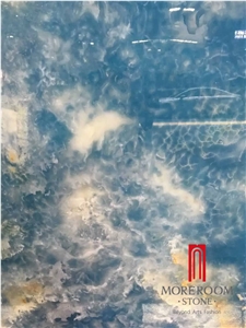 Antofagasta Azul Onyx Blue Onxy Slabs and Tiles Polished