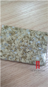 Artificial Brown Quartz Engineered Stone Slab
