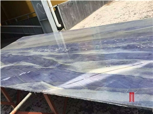 Azul Imperial Quartzite Tiles & Slabs, Blue Polished Quartzite Floor Covering Tiles Azul Imperial Quartzite Tiles & Slabs, Blue Polished Quartzite Floor Covering Tiles