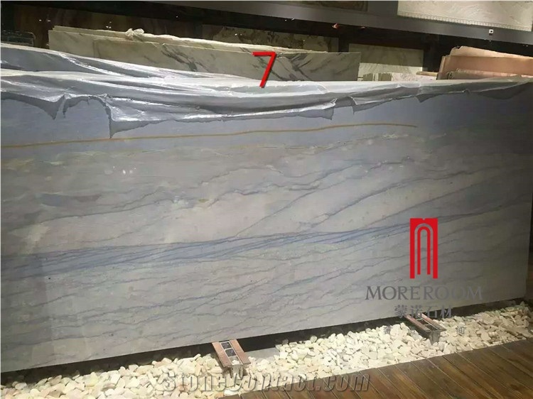 Brazil Azul Macaubas Blue Quartzite Slab