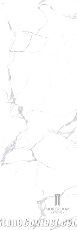 Calacatta White Marble Look Porcelain Tiles Foshan Tiles Factory