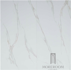 Calacatta White Marble Look Porcelain Tiles Foshan Tiles Factory