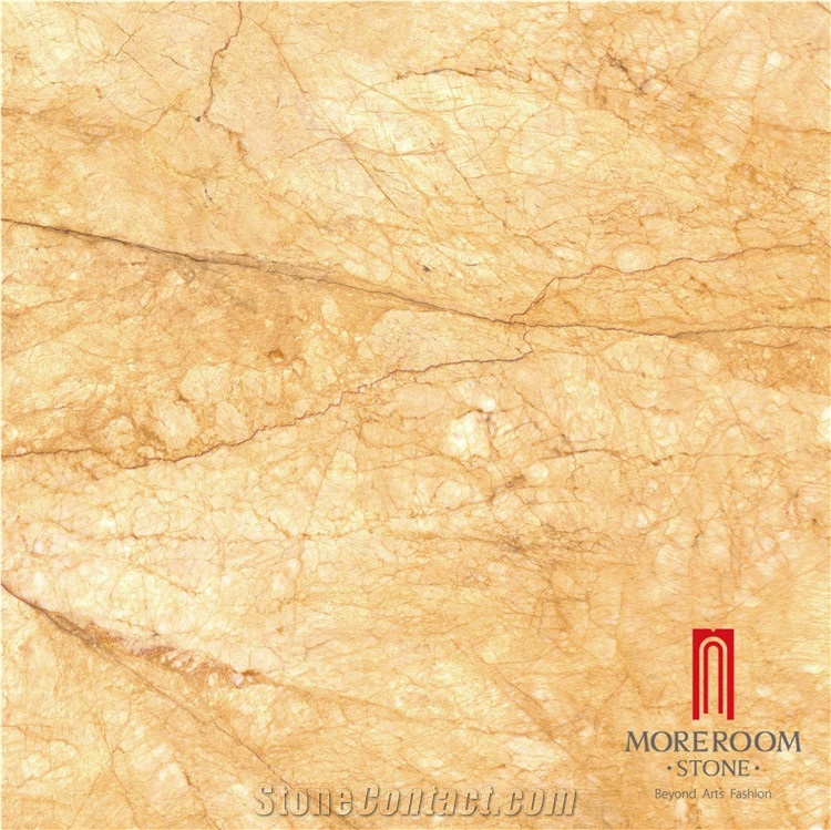Chinese Golden Beige Polished Porcelain Tile