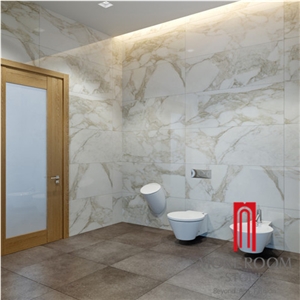 Chinese Hot Sales Calacatta Gold Porcelain Tile Flooring Design