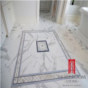 Chinese Hot Sales Calacatta Gold Porcelain Tile Flooring Design