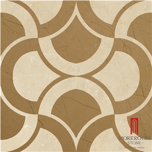 Discontinued High Gloss Golden Porcelain Marble Floor Tile 60x60