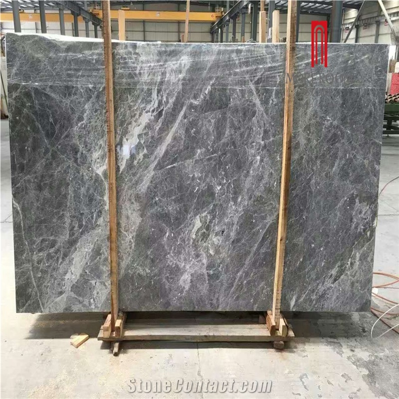 High Polished Chinese Grey Silver Ermine Marble Tile, Grey Marble Made in China, Silver Ermine Marble Slab