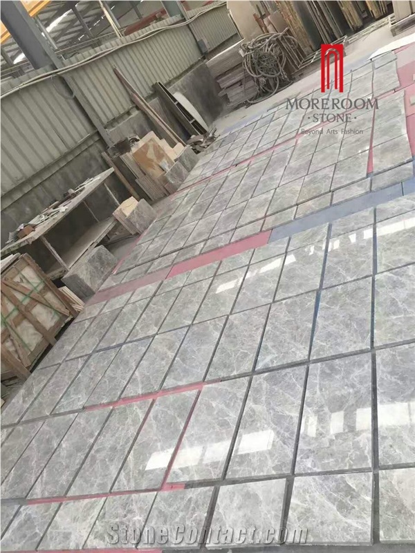 High Polished Chinese Grey Silver Ermine Marble Tile, Grey Marble Made in China, Silver Ermine Marble Slab