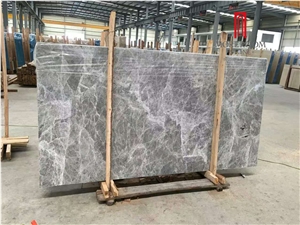High Polished Chinese Grey Silver Ermine Marble Tile, Grey Marble Made in China, Silver Ermine Marble Slab