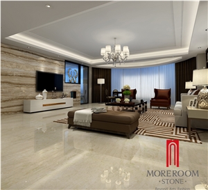 Marine Beige Marble Tile 60x60 Ceramic Floor Tile Foshan Marble Tile