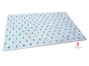 Master Bathroom Aluminum Honeycomb Laminated Wall Decorative Shell Mosaic Tile Mother Of Pearl