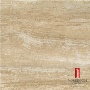 Roman Beige Travertine Marble Look Polished Porcelain Tiles 800x800