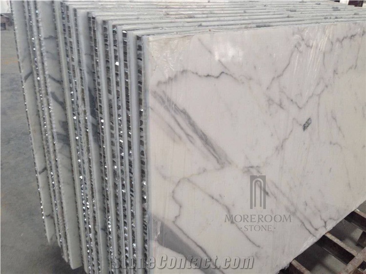 Statuario White Marble Composite Aluminium Honeycomb Panel Wall Cladding