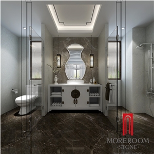 Tree Black Marble Look Porcelain Tiles Foshan Factory