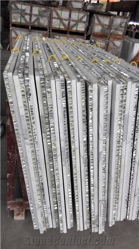 White Carrara Marble Composite Aluminum Honeycomb Panel Price
