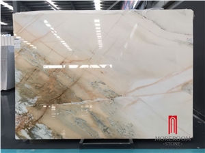 White Jade Vein Stone Price with Gold Vein