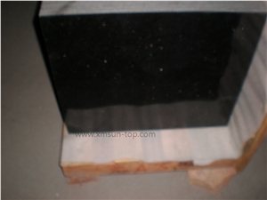 Black Galaxy Granite Kitchen Countertop/Black Star Bar Top/Black Galaxi Bench Top/Galaxy Gold Kitchen Worktop/Nero Galaxy Kitchen Desk Top/India Black Gold Granite Kitchen Island Tops/Heijinsha Top