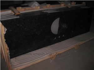 China Black Granite Countertop, Absolute Black Kitchen Countertop, Nero Granite Island Top &Bar Top &Bench Top&Custom Countertops