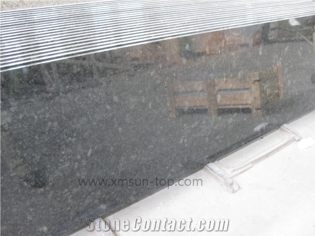 China Ubatuba Granite Table Tops/Dark Green Reception Counter/Blackish Green Reception Desk/Green Granite Work Top/Square Table Tops/Solid Surface Table Tops/Polished Granite Desktops