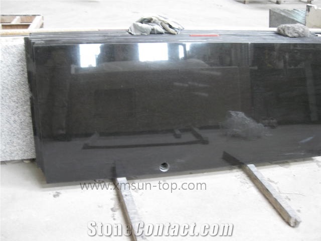 China Ubatuba Granite Table Tops/Dark Green Reception Counter/Blackish Green Reception Desk/Green Granite Work Top/Square Table Tops/Solid Surface Table Tops/Polished Granite Desktops