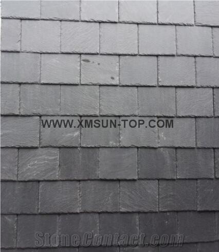 Chinese Roofing Slate/Grey Slate Roofing Tiles/ Dark Grey Slate Roof Tiles/Grey Slate Tile Roof/Square Roof Covering and Coating/ Stone Roofing