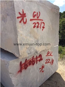 Chinese Sun White Marble Blocks/China White Marble Blocks/Own Marble Quarry/White Marble Blocks