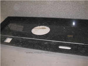 Chinese Ubatuba Granite Bath Countertop, Verde Ubatuba Vanity Top, Green Ubatuba Custom Countertops